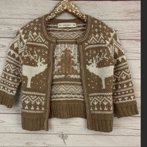 Zara Nordic Isle  reindeer sweater